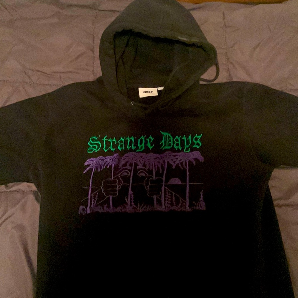 Black Small Obey Hoodie